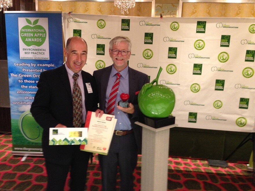 Rainline project receives Green Apple Award