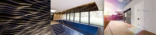 Kebony wood waves – new idea for interior design