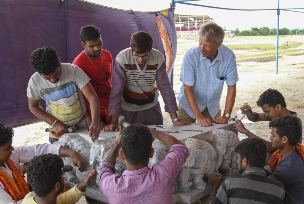 Work gets underway on Welsh-designed Indian temple