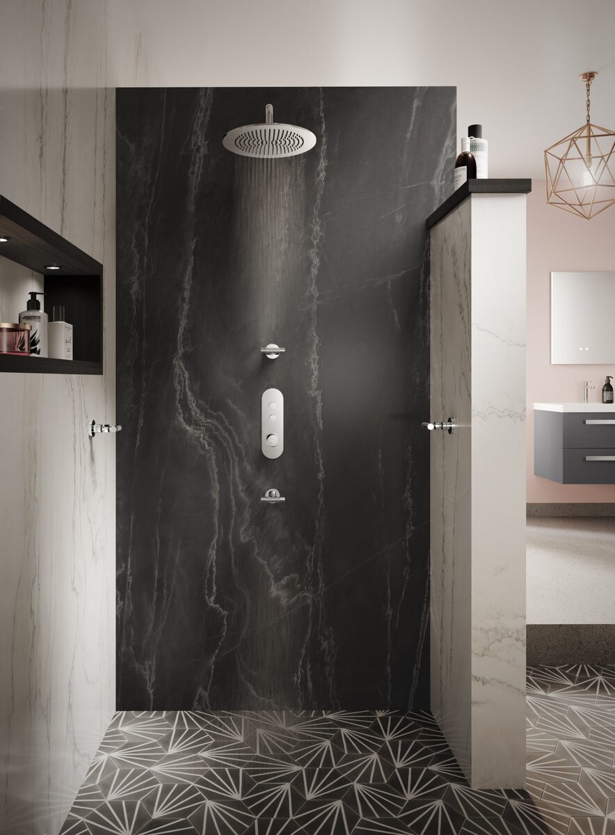 Showering – ‘At the Push of a Button’ from Hudson Reed