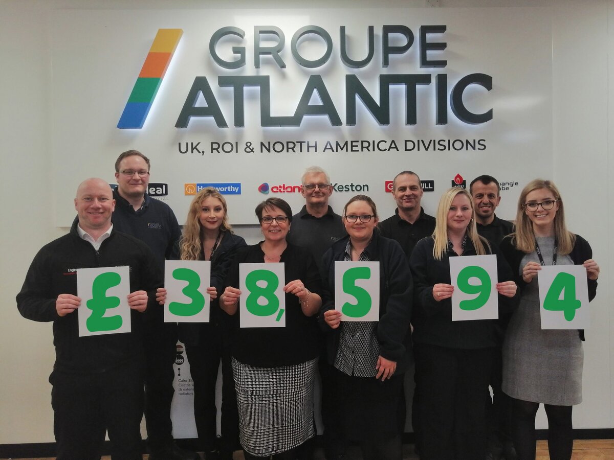GROUPE ATLANTIC UK RAISES NEARLY £40K FOR CANCER CHARITY