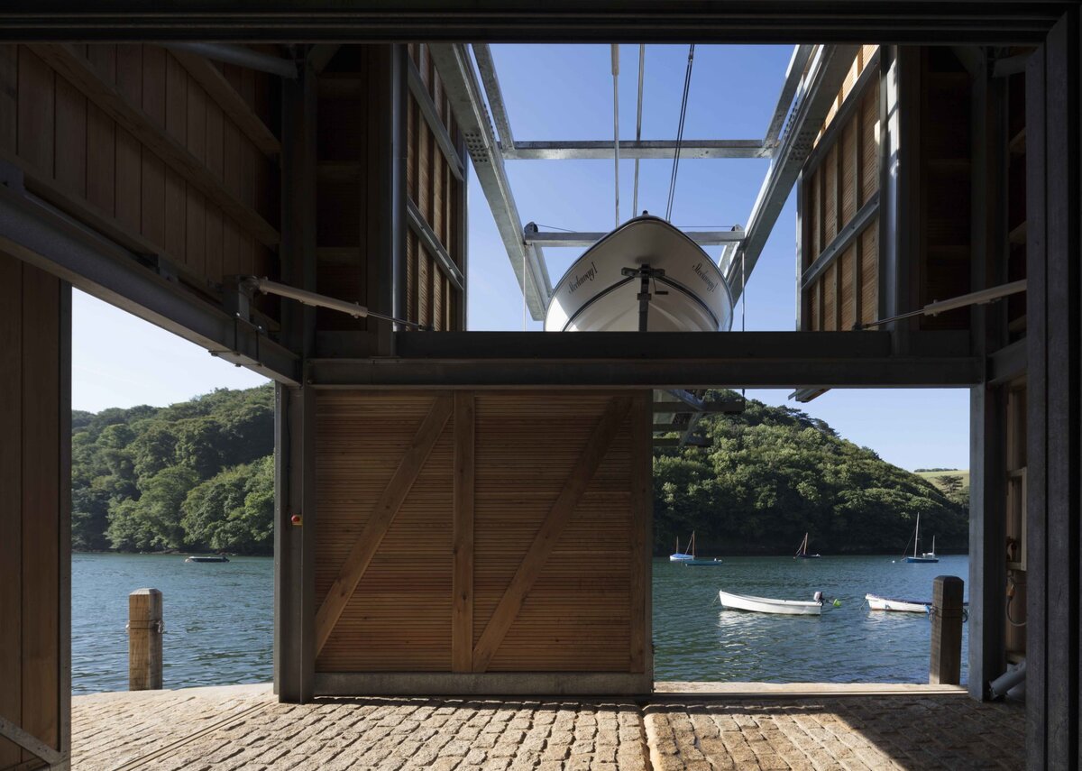 P C Henderson’s Industrial Sliding Door Hardware Specified for Unique Boathouse Project in Devon