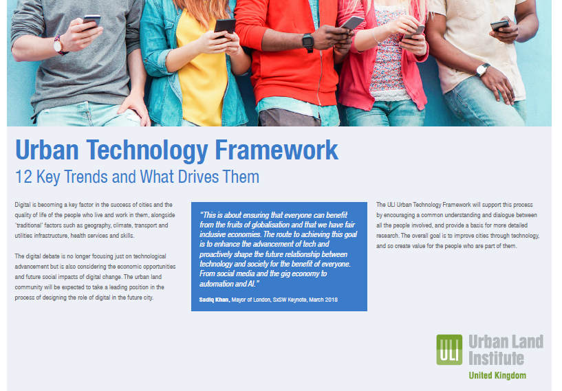The Urban Land Institute launches paper on how technology is changing cities and development