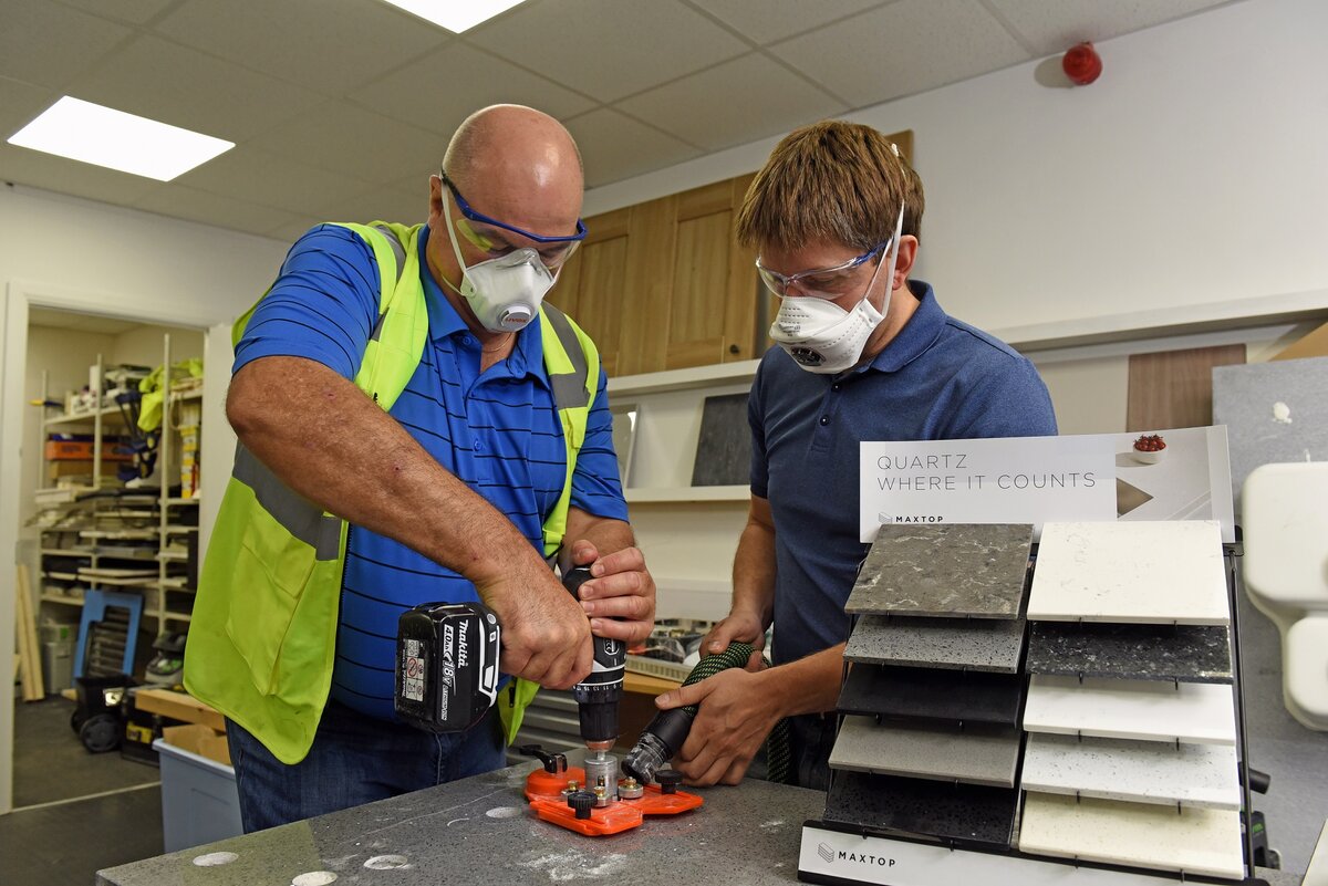 Maxtop Quartz added to major worktop distributor`s range