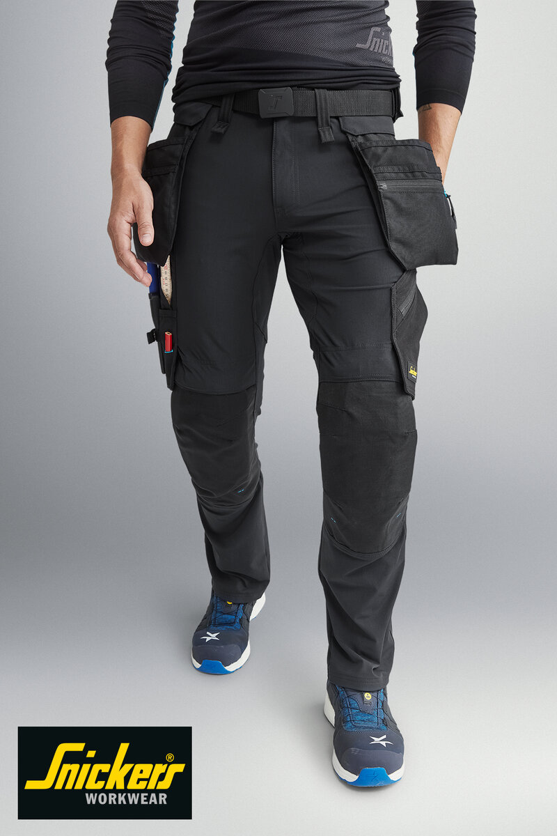 Detachable Holster Pockets In Snickers’ New LiteWork Stretch Trousers
