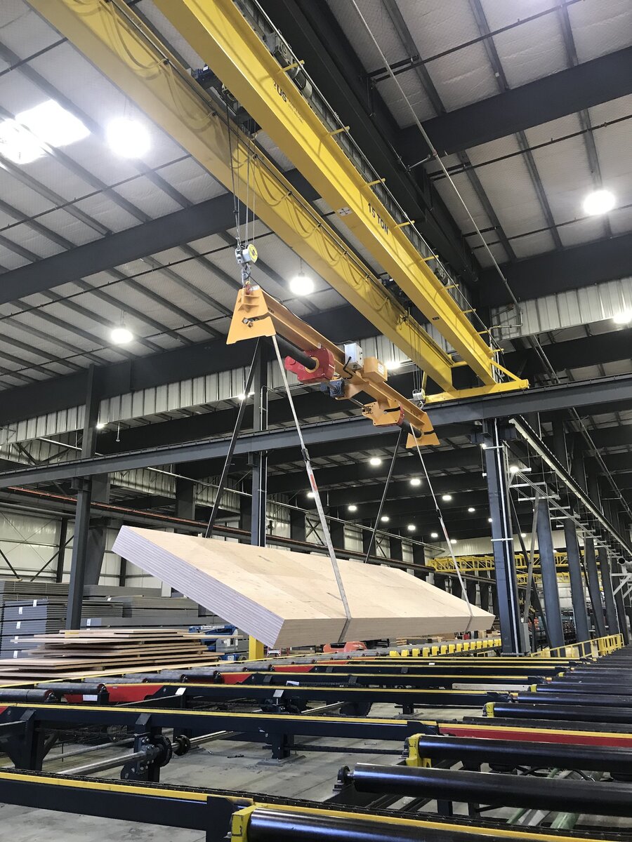 Timber Company Turns Panels with Caldwell Posi-Turner