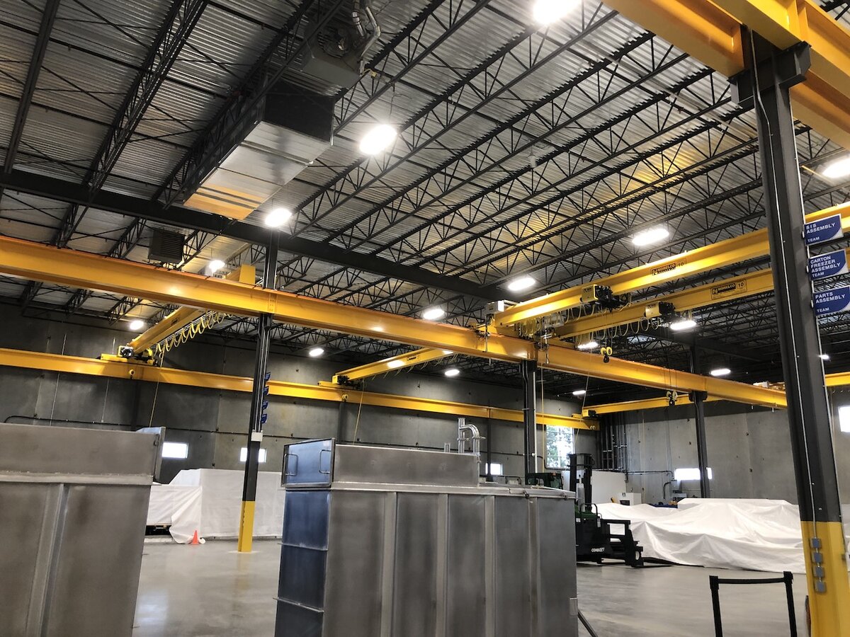 Food Process Solutions bridge cranes @RMHoist