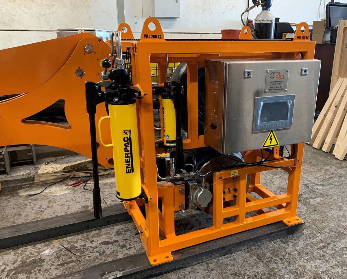 DLM’s Custom Built Saddleback Holdback Tensioner for Subsea Cable @DLMLtd