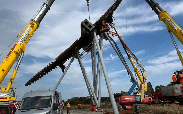RSS Supplies Rigging to Lift Lancaster Bomber Sculpture