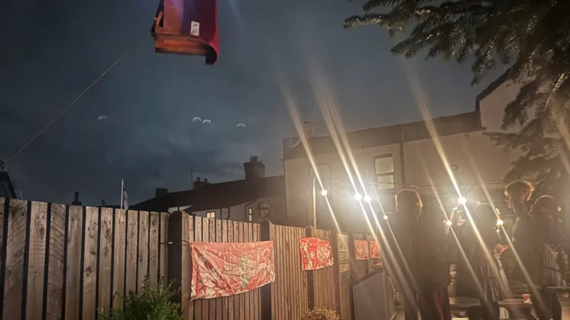 RSS Supplies Basket to Lift Santa by Crane