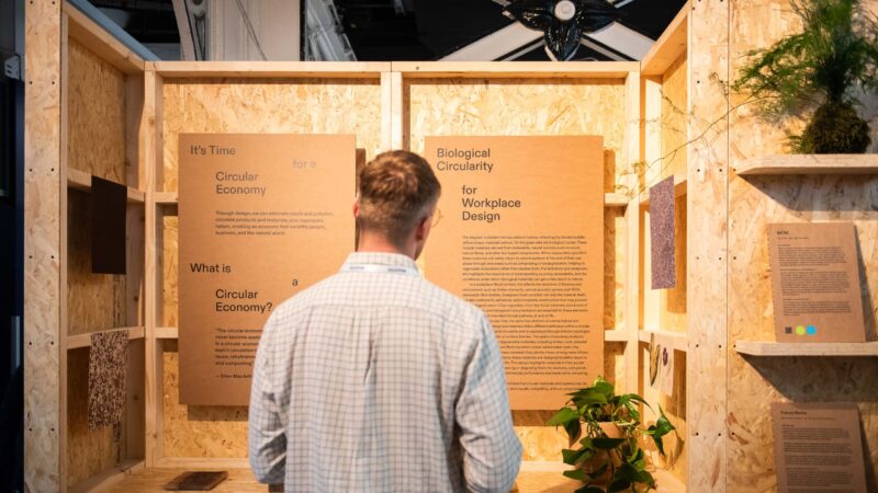 The Circular Hub An ephemeral exhibition testing Circularity for Workplace
