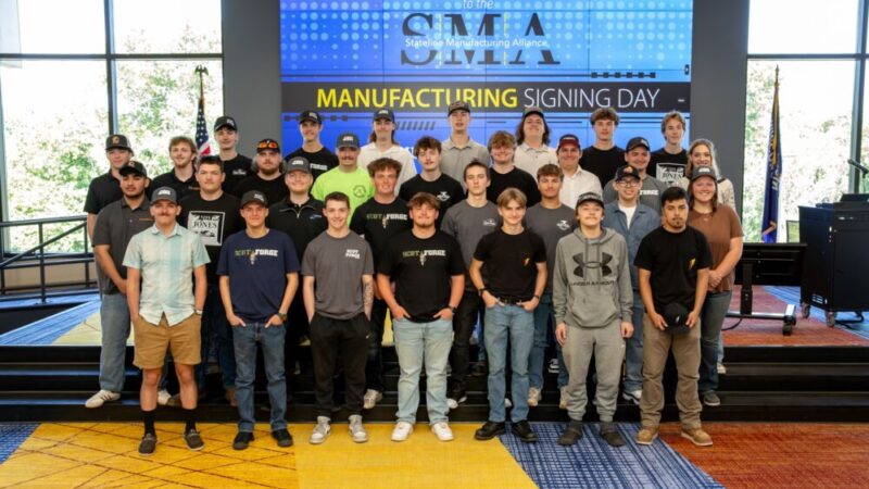 Caldwell Welcomes Three Hires at Stateline Manufacturing Alliance Signing Day