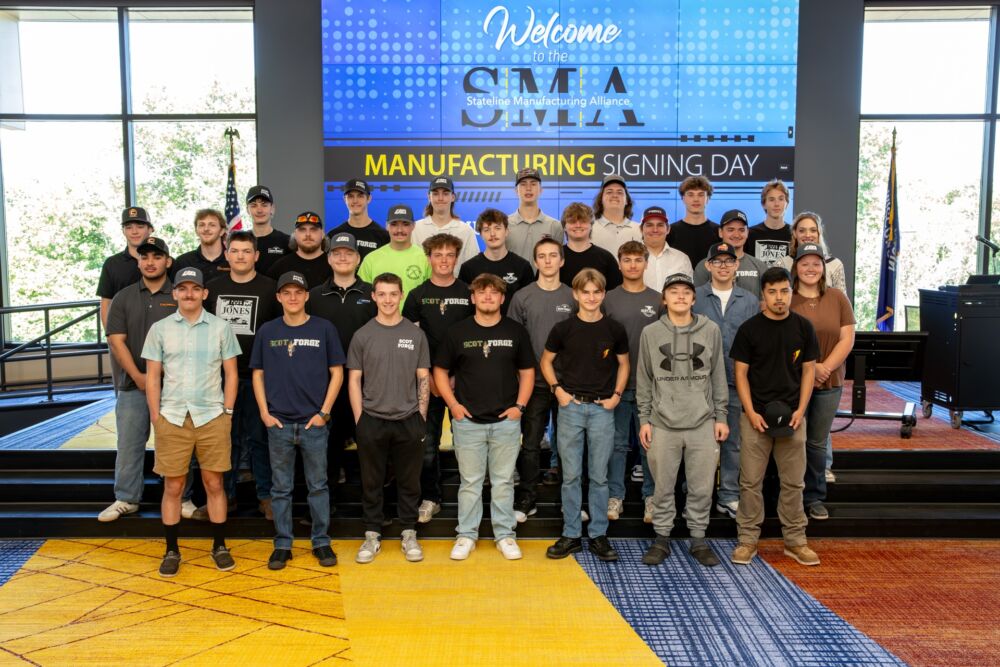 Caldwell Welcomes Three Hires at Stateline Manufacturing Alliance Signing Day