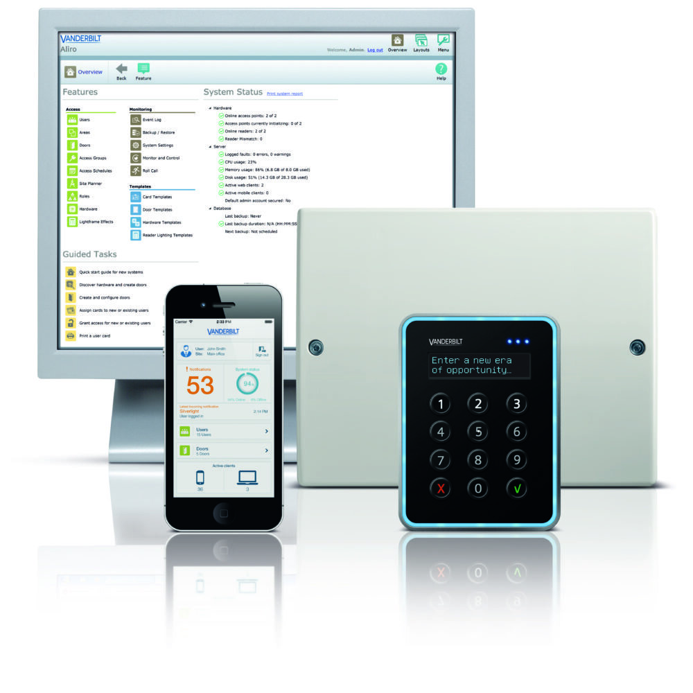 Vanderbilt adds new features and benefits to its Aliro IP access control solution