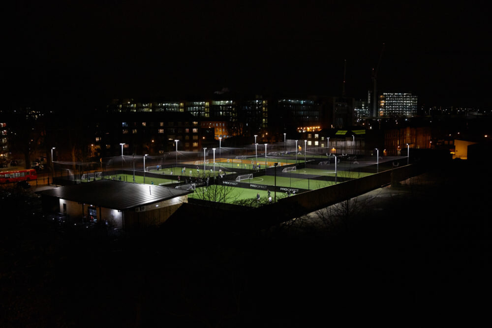 £2 MILLION FIVE-A-SIDE FOOTBALL CENTRE IN SHEPHERDS BUSH COMPLETE