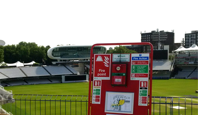 LORD’S WARNER STAND CONSTRUCTION  USES CYGNUS WIRELESS FIRE ALARM SYSTEM