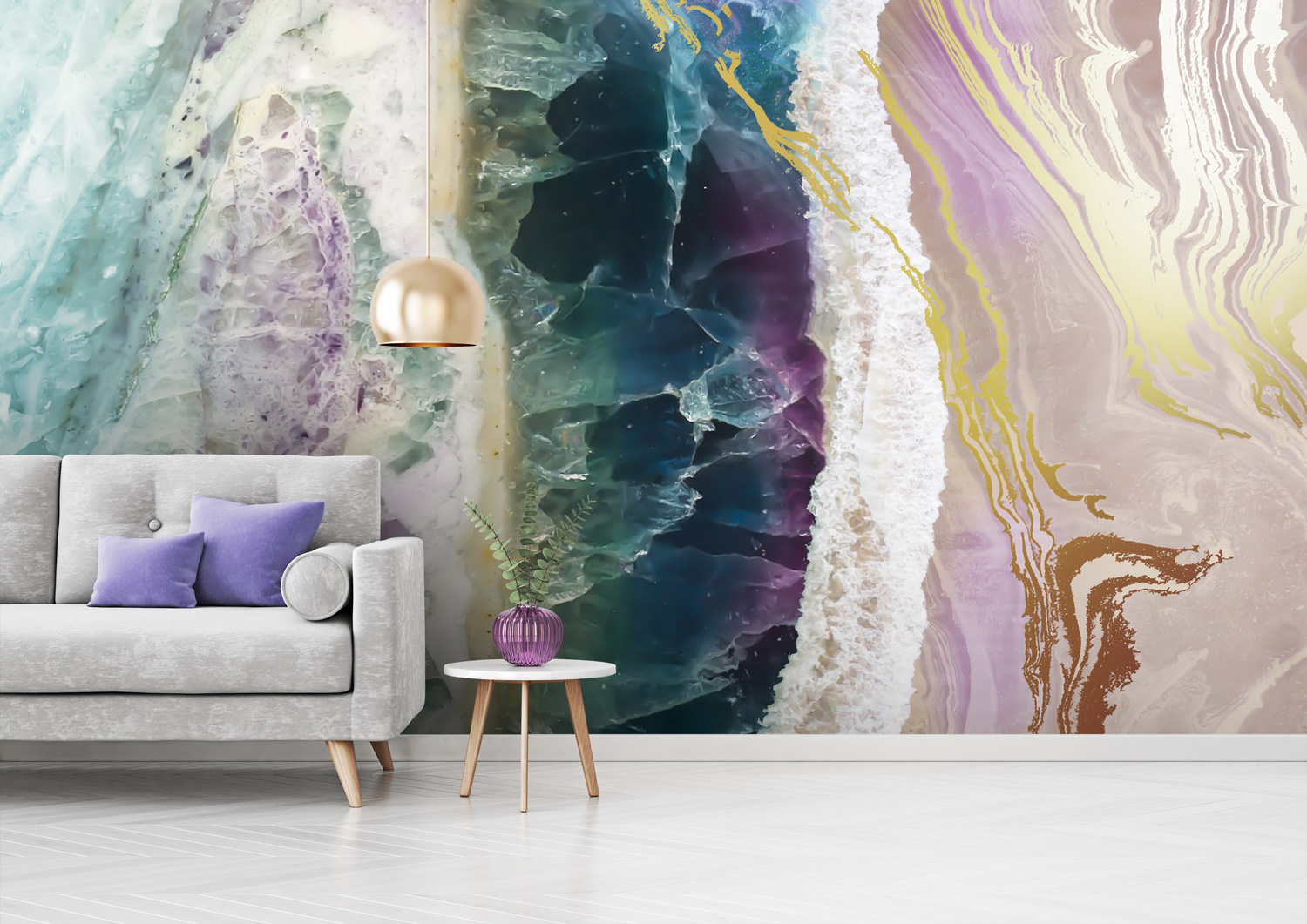 Geode-Style Murals that will Rock your Décor
