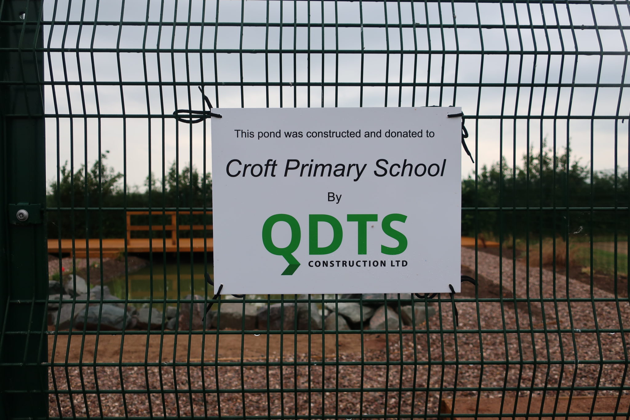 QDTS construction provide Croft Primary School with free nature area @QdtsLtd