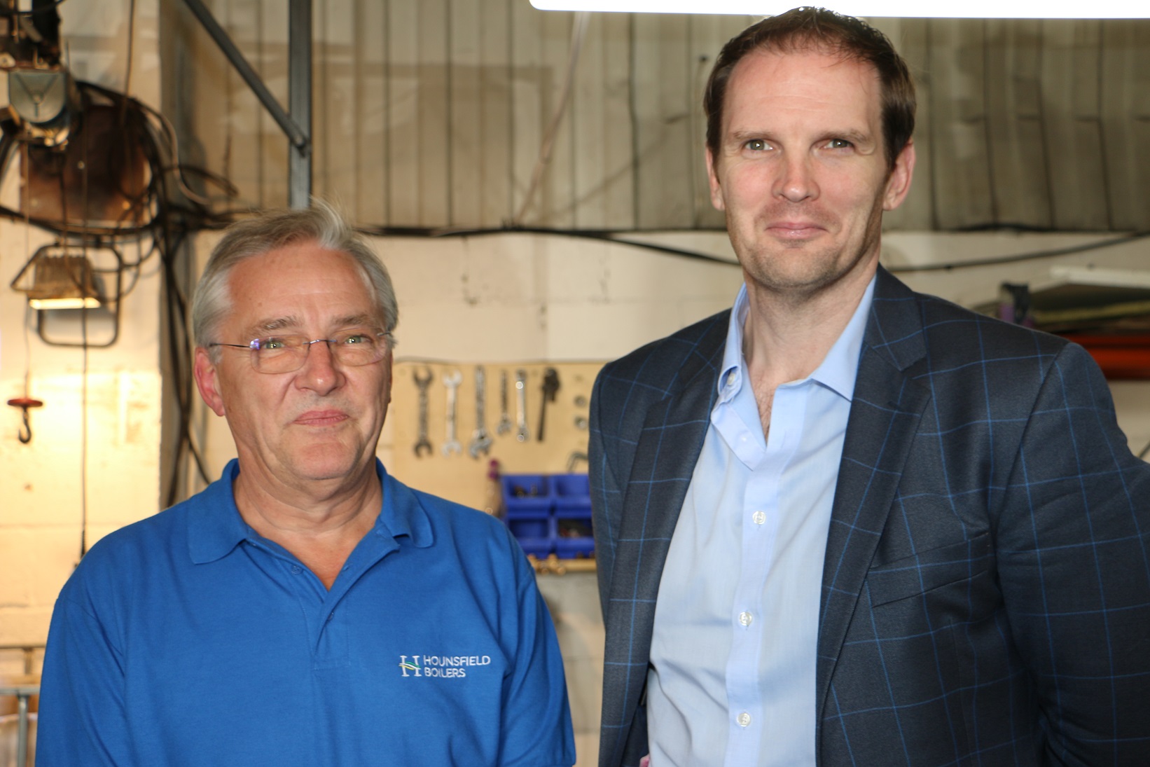 Dr Dan Poulter MP visits Hounsfield Boilers @AHounsfield