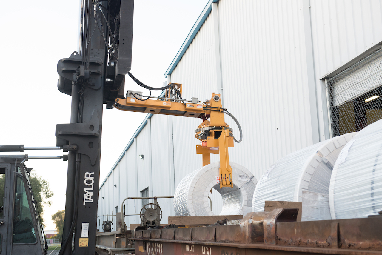 Caldwell’s Custom Forklift Attachment Adds Safety and Productivity at Stamping Plant