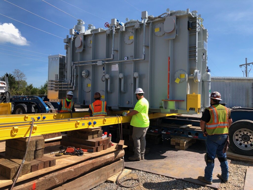 Northwest Crane Service Uses Hydra-Slide System for Transformer Project @HydraSlideLtd