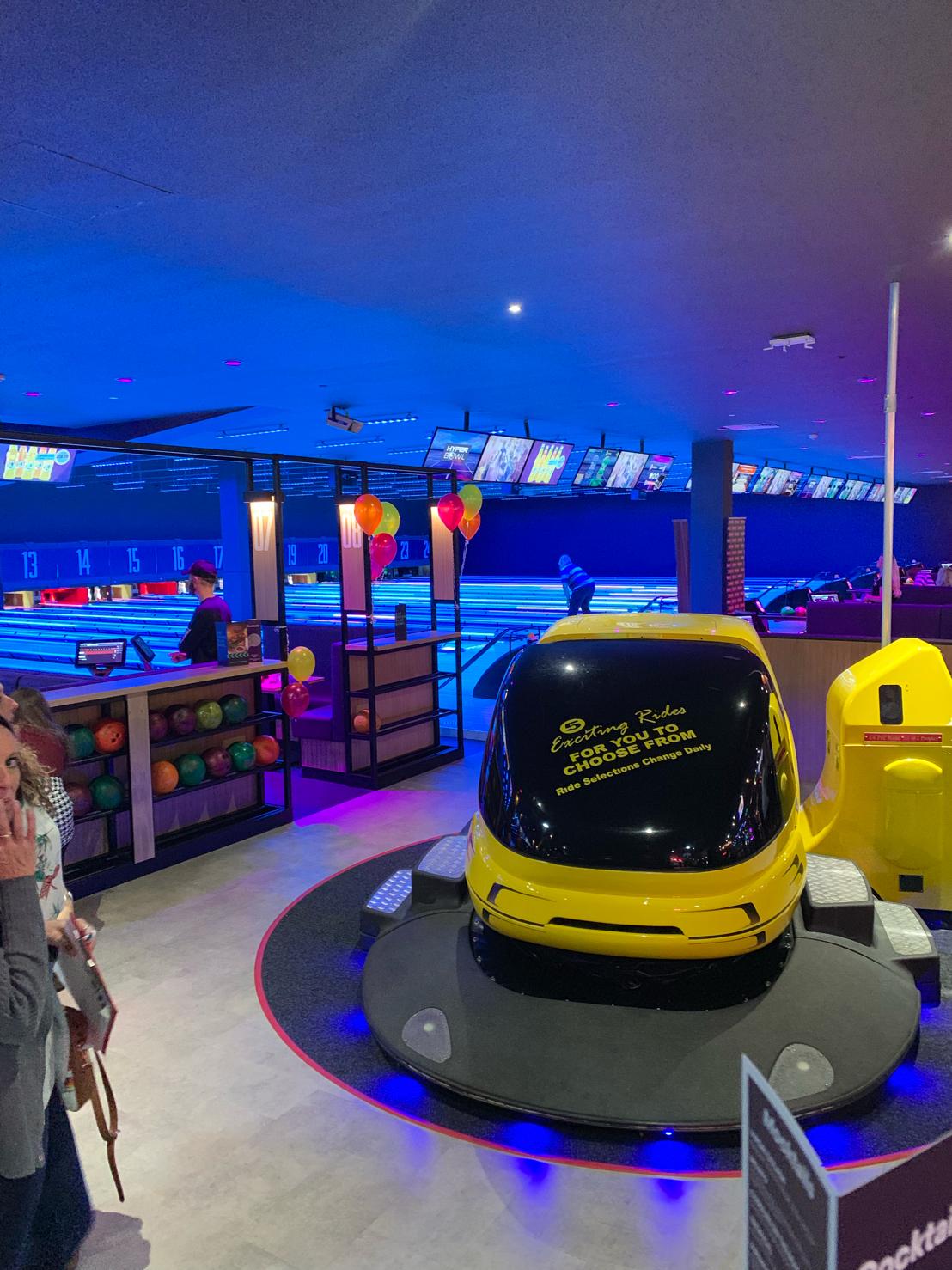 Ventola Projects are the shining light at Cheshire Oaks re-launched Tenpin Entertainment Facility @VentolaLighting