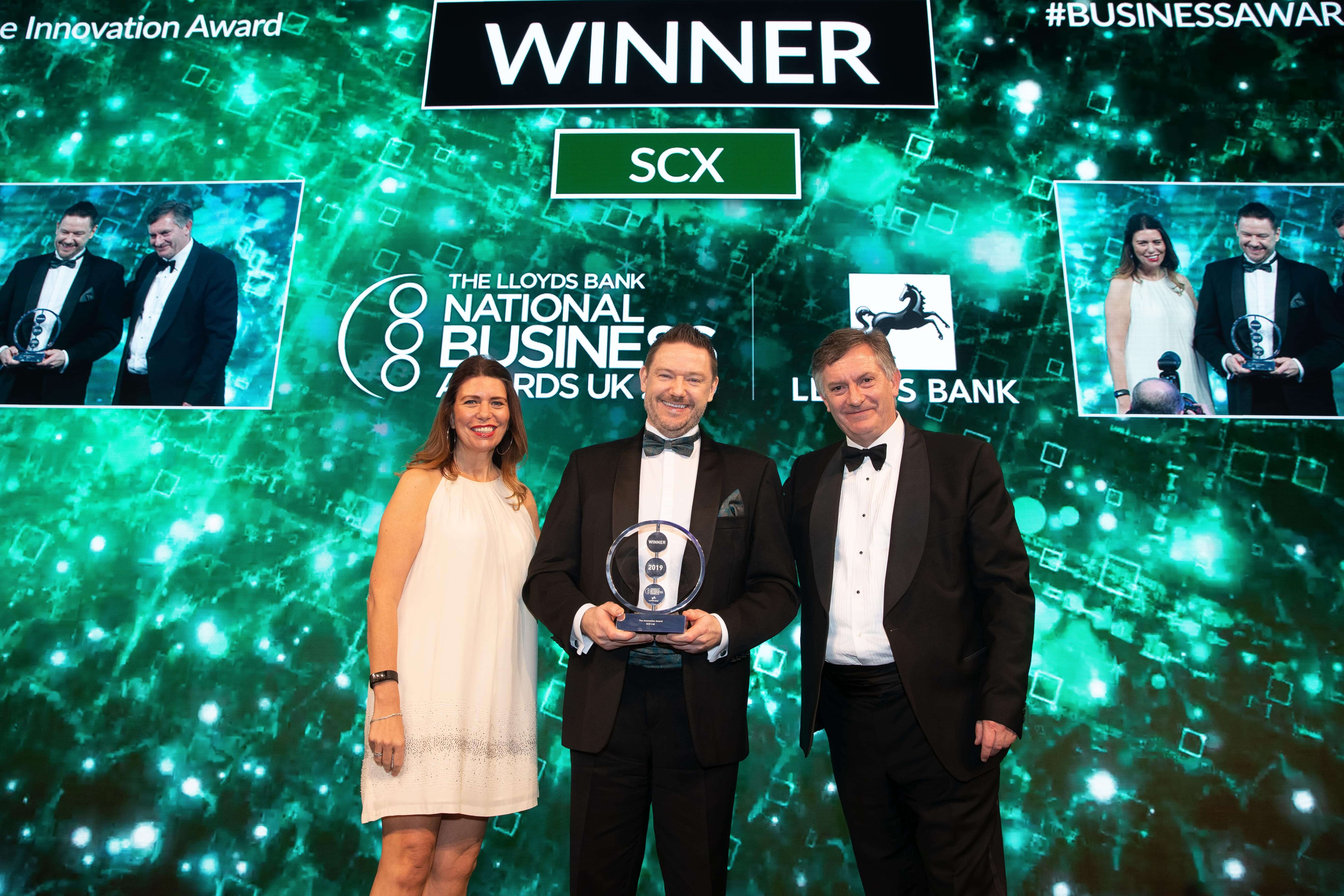 Sheffield’s SCX wins the trophy for prestigious Lloyds Bank National Business Award @businessawards