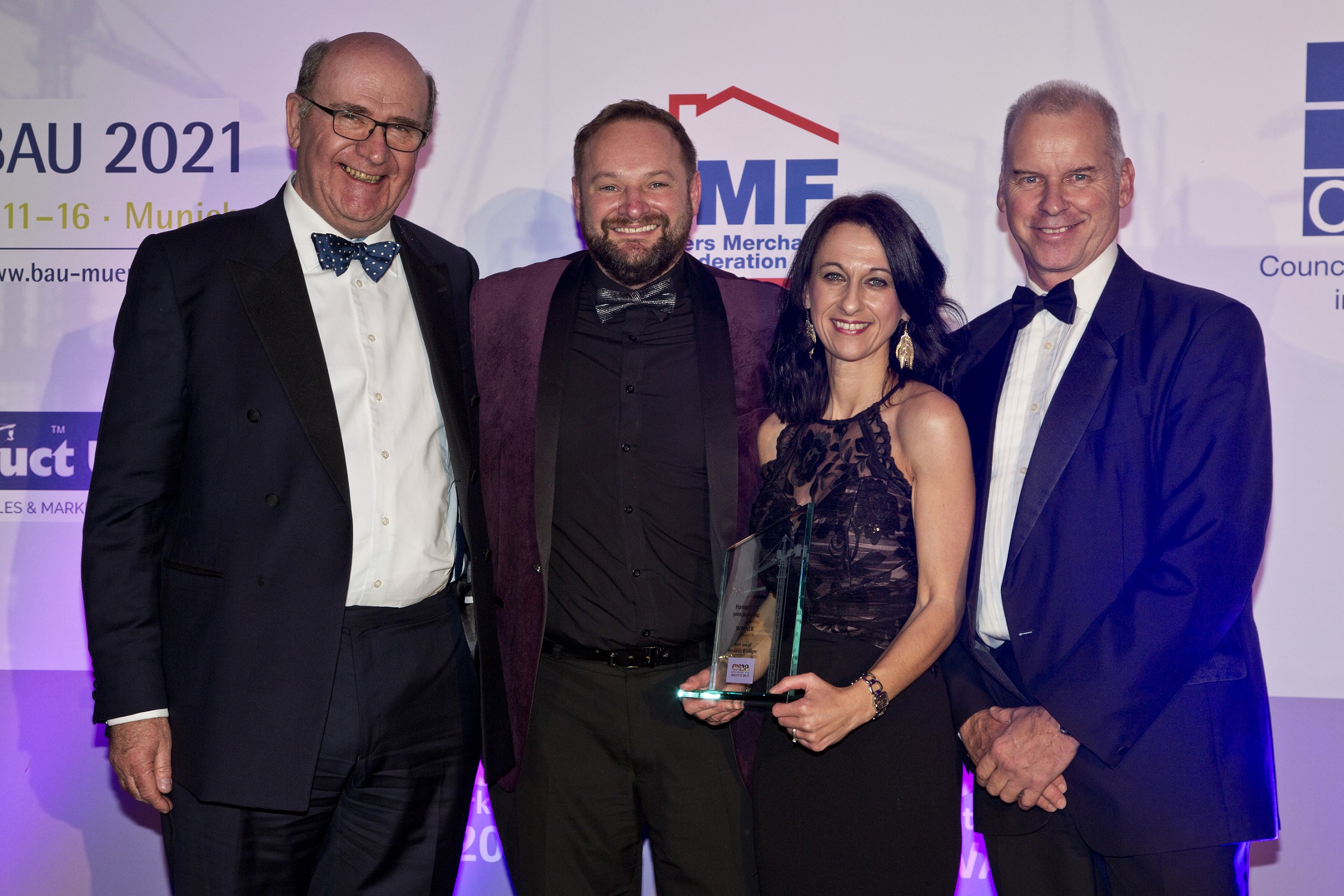 MRA Research wins Best Research & Insight Award for Hanson Cement at the Construction Marketing Awards @MRA_Research_UK