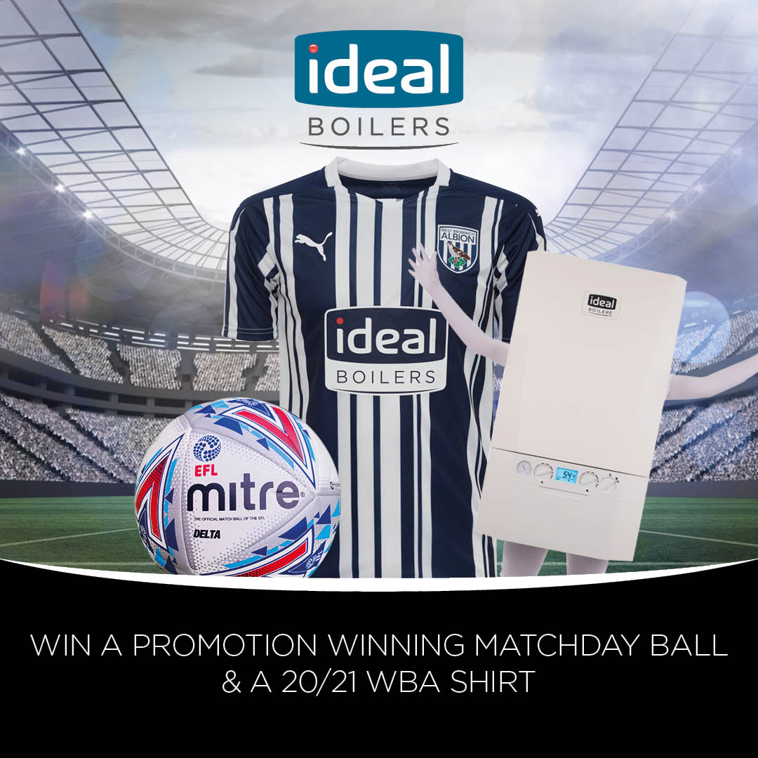 IDEAL BOILERS CELEBRATES WEST BROM PROMOTION WITH EXCLUSIVE KIT GIVEAWAY @IdealBoilers
