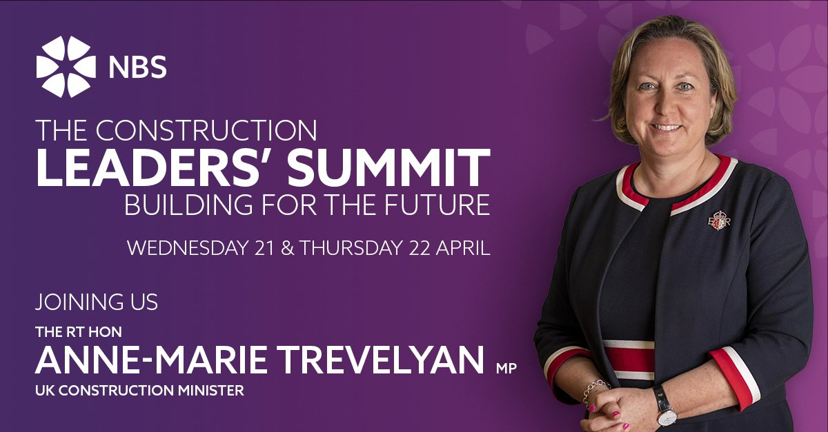 THE CONSTRUCTION LEADERS’ SUMMIT ‘BUILDING FOR THE FUTURE’ TO TAKE PLACE NEXT WEEK @theNBS