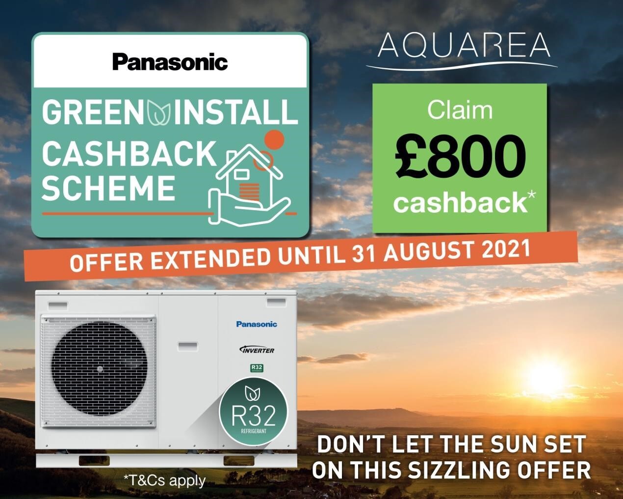 Panasonic extends deadline for its Air Source Heat Pump Cashback Scheme @PanasonicHC_UK