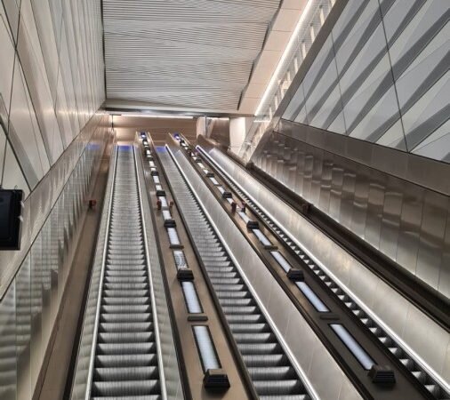 Alight here for Elizabeth Line on 24th May