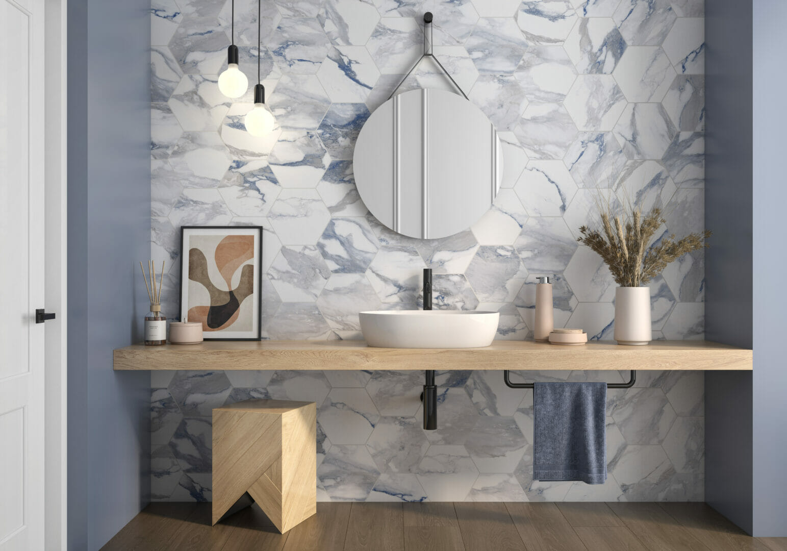Easy bathrooms launches the trend-setting ‘Charlie’ Marble Tile Collection