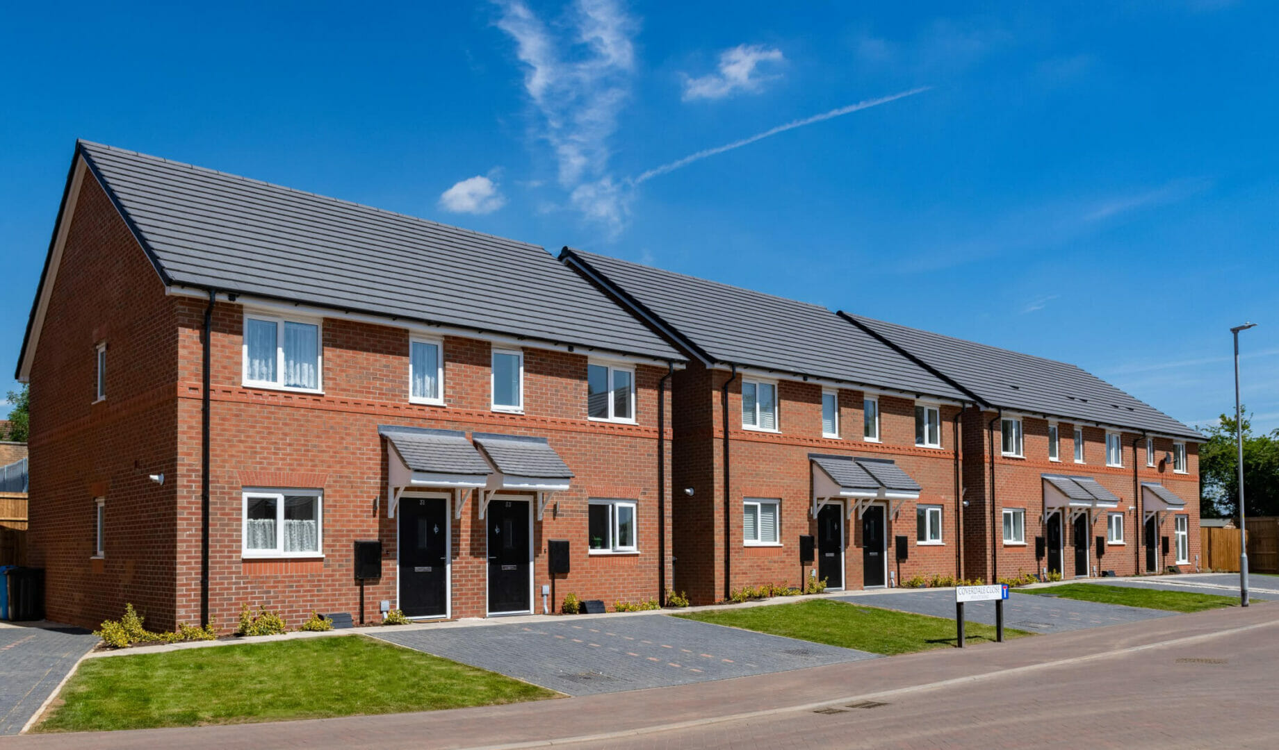 GRAMPIAN USED ON SOCIAL HOUSING PROJECT IN CORBY