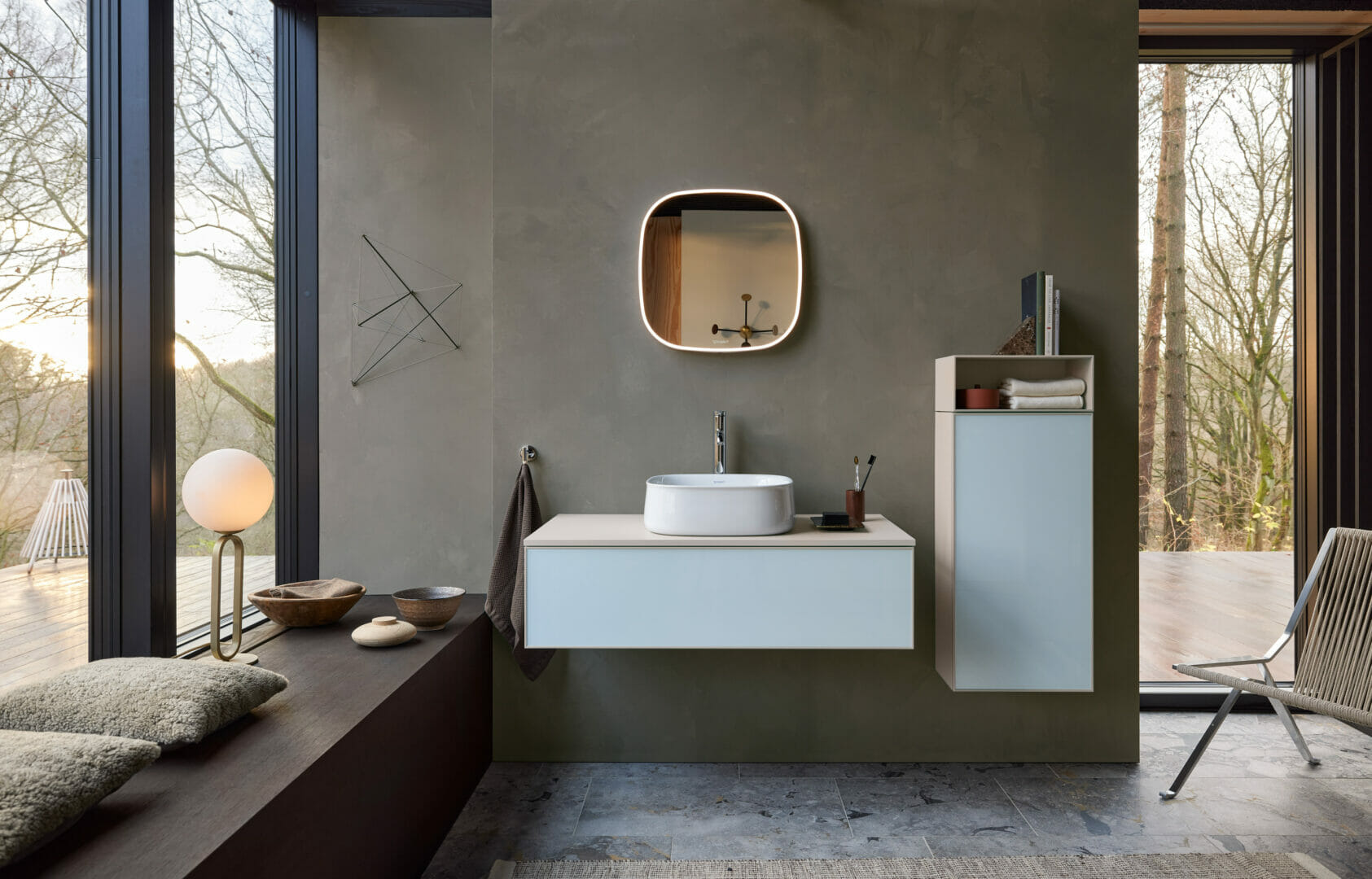 Bathroom trends: The bathroom as a living area and relaxing feel-good room