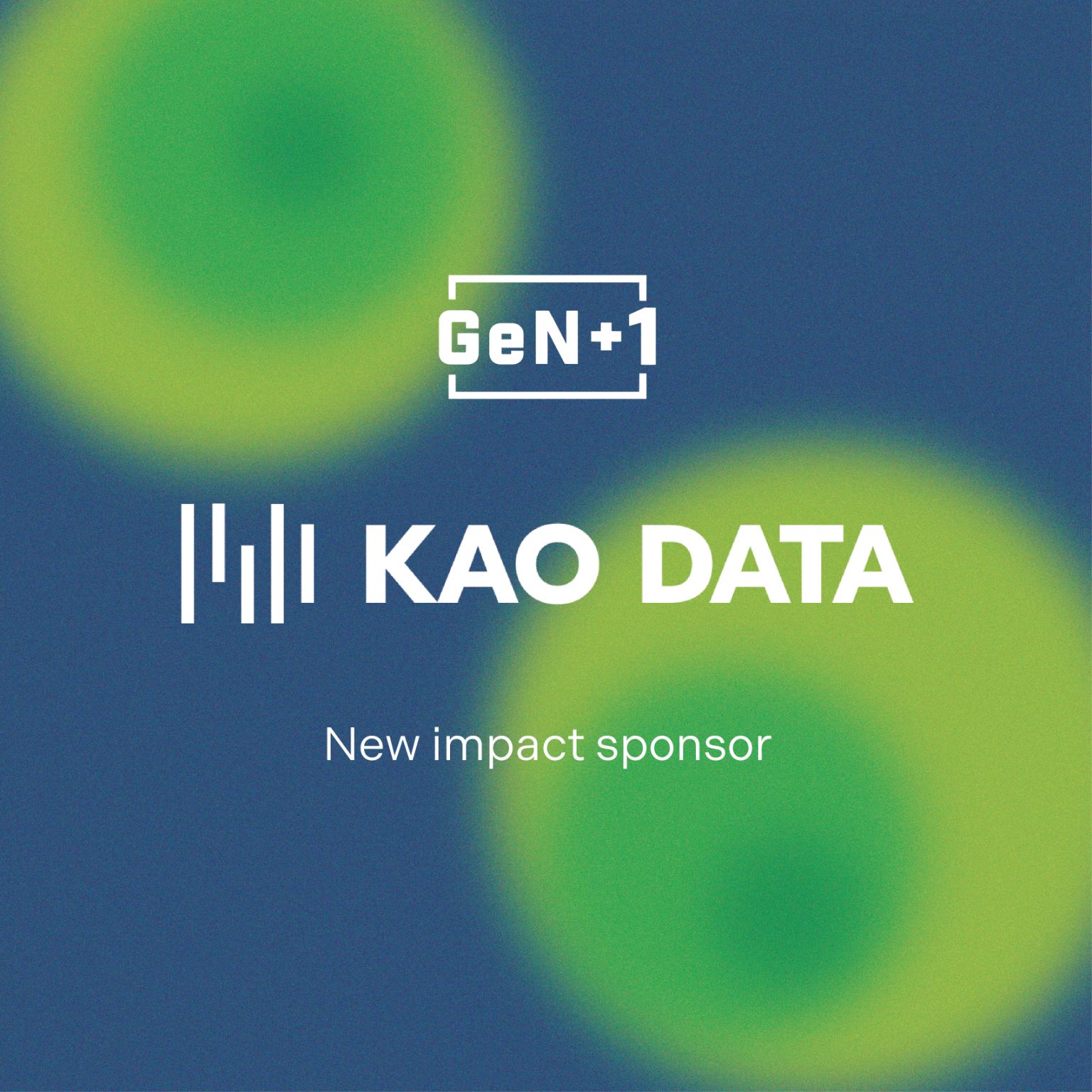 Kao Data announced as GeN+1’s First Impact Sponsor