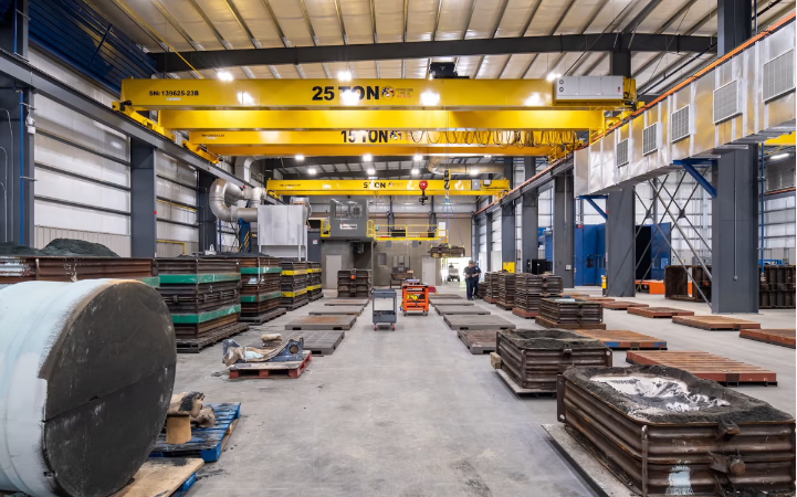 Southeast Crane & Hoist Installs R&M Cranes, Hoists at Foundry