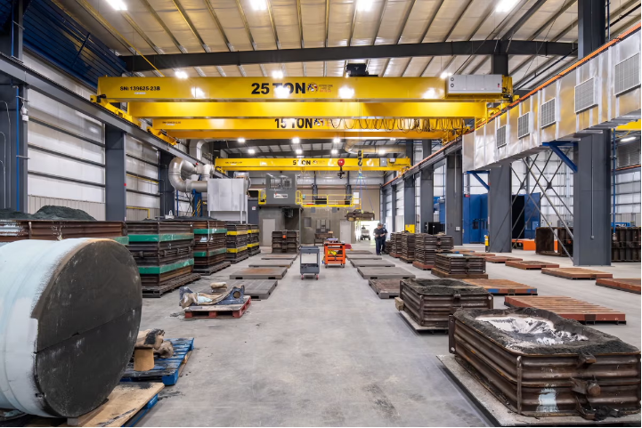 Southeast Crane & Hoist Installs R&M Cranes, Hoists at Foundry